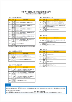 （参考）現行JISの洗濯表示記号